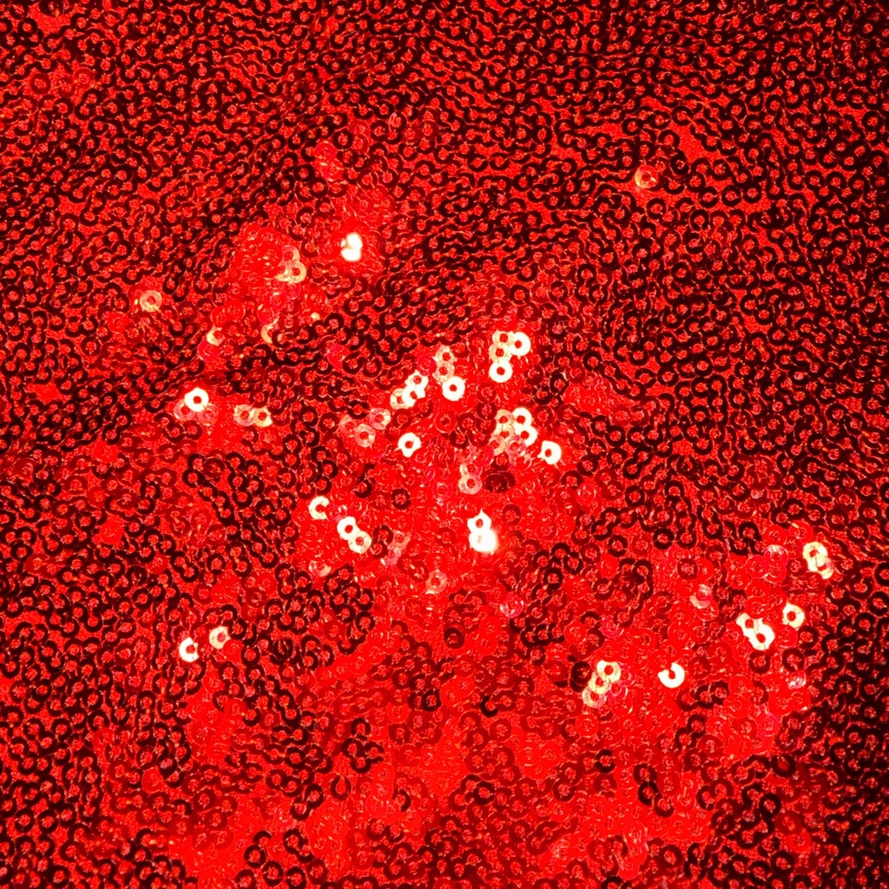 Eloquii Shimmering Red Sequin Pants - Picture 3 of 5